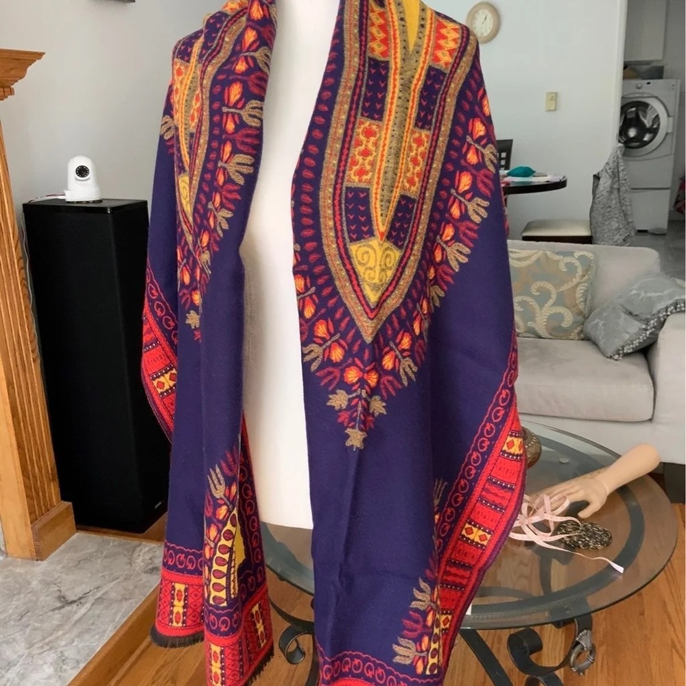 NWT Southwest style wool blend winter scarf